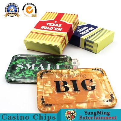 Kualitas Aksesoris Permainan Kasino yang Disesuaikan Kartu Buta Akrilik Bankir Persegi pabrik