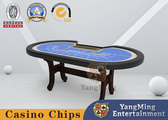 Jakość Tablica MDF Gambling 8-cyfrowy składany stół do pokera I Shaped H Foot fabryka