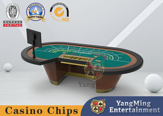 Jakość 8-osobowy stół do gry w pokera Classic Baccarat z płytą ognioodporną o wysokiej zawartości włókien fabryka
