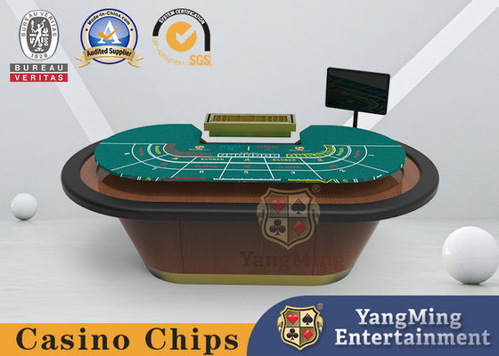 Jakość 8-osobowy stół do gry w pokera Classic Baccarat z płytą ognioodporną o wysokiej zawartości włókien fabryka