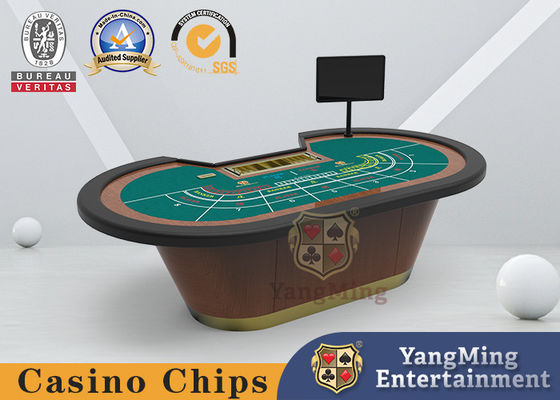 Jakość 8-osobowy stół do gry w pokera Classic Baccarat z płytą ognioodporną o wysokiej zawartości włókien fabryka