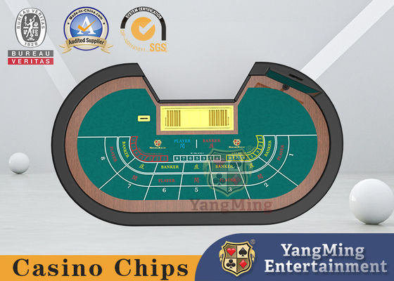 Jakość 8-osobowy stół do gry w pokera Classic Baccarat z płytą ognioodporną o wysokiej zawartości włókien fabryka