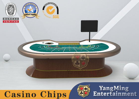 Baccarat Dragon Tiger Poker Chip Table With Electronic Billing System