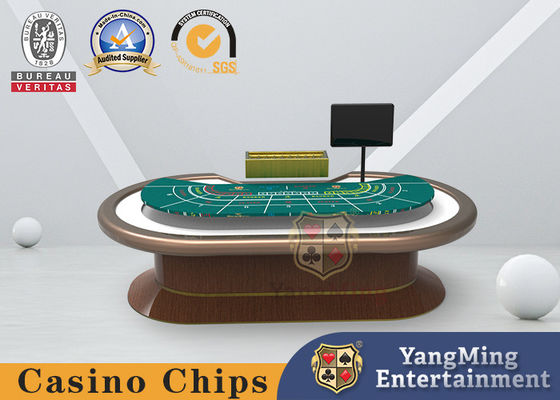 Baccarat Dragon Tiger Poker Chip Table With Electronic Billing System