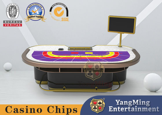 Qualità Tovaglia ignifuga di cuoio della Tabella di gioco del poker del casinò del corrimano dell'unità di elaborazione fabbrica