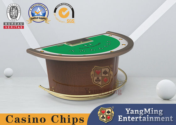 Качество Таблица покера блэкджека полуокружности 7Cards с огнеупорной скатертью фабрика