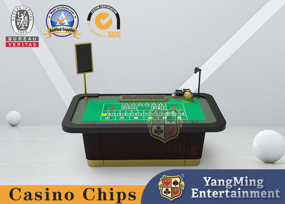 PU Leather Handrail Electric Professional Poker Table With Fireproof Board
