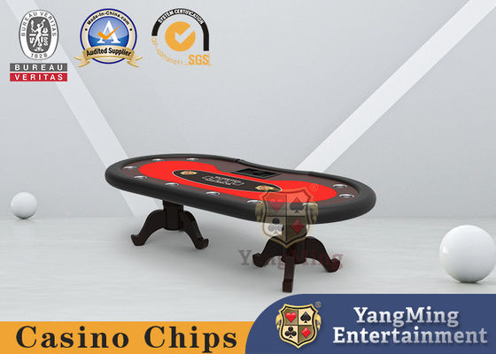 Kwaliteit Dik gemaakte Spons Tiger Leg Casino Poker Table voor Texas Clubhouse Club fabriek