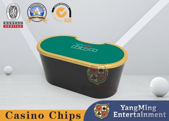کیفیت میز پوکر کازینو چرمی کلوپ خصوصی Oval PU با صفحه ضد آتش کارخانه