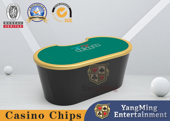 کیفیت میز پوکر کازینو چرمی کلوپ خصوصی Oval PU با صفحه ضد آتش کارخانه