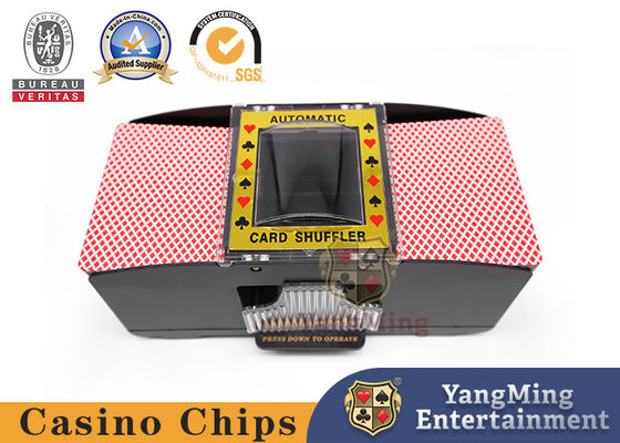 Quality Black Plastic Poker Shuffler With 4 AA Batteries For Single Use Dezhou Club VIP Room Card Shuffler factory
