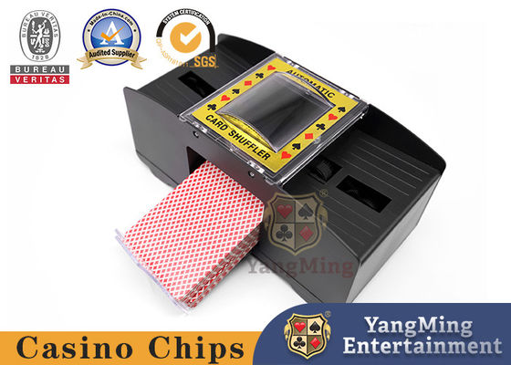 Quality Black Plastic Poker Shuffler With 4 AA Batteries For Single Use Dezhou Club VIP Room Card Shuffler factory