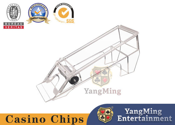 คุณภาพ โปร่งใสหนา 8 ชุดของโป๊กเกอร์เล่นไพ่คนเดียวคริลิคตัวแทนจำหน่ายรองเท้าการ์ดคาสิโน โรงงาน