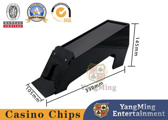 Quality Acrylic Black Baccarat Poker Dealing Machine Casino Customized 8 Pairs of Dealing Boots factory