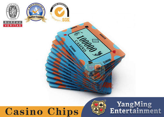 Texas Hold'em Poker Custom Ceramic Codes Casino Club Casual Poker Game Table Chips