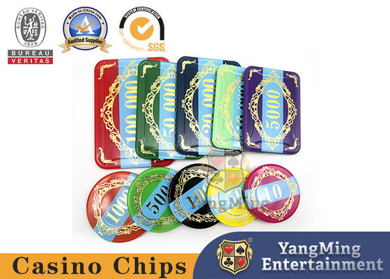 Kualitas 760 Potongan Dua Lapisan 10 Gram Chip Poker Komposit Dalam Stok pabrik