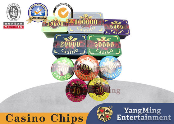 Ceramic  13.5 Gram Novelty Macau Casino Casino Poker Chip Set