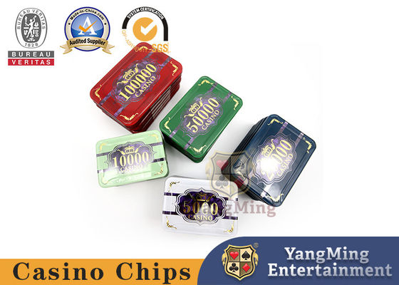 3 Layer Acrylic Shell Pattern Design Bronzing Ceramic  Clay Casino Chips