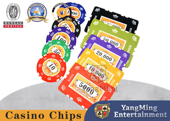 46mm 760 Pieces Classic Texas Holdem Poker Chips Set Plastic Coin