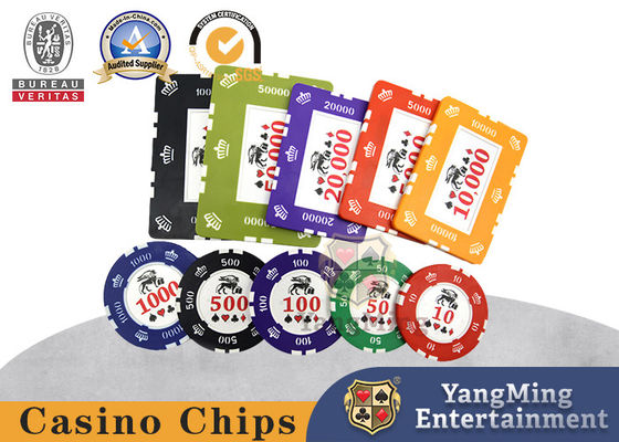 Ironcore Stickers Casino Clay Poker Table Chip Lightweight
