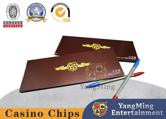 50 Sheets Per Book Casino Club Entertainment Baccarat Score Cards