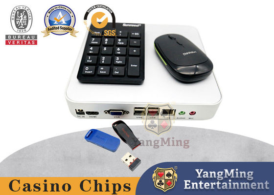 Quality Casino Specific Baccarat Software Host Aluminum Alloy Silver Poker Table Game System Computer factory