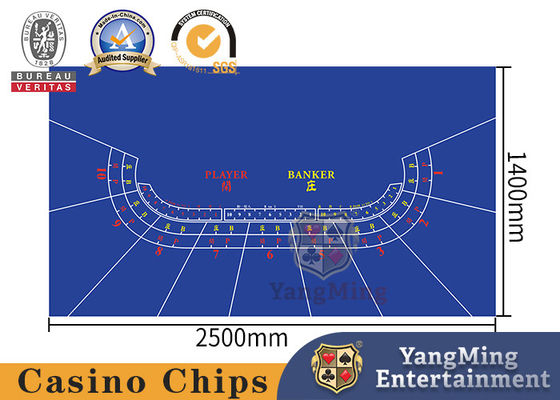 Quality Baccarat 9 Players Entertainment Casino Table Layout factory