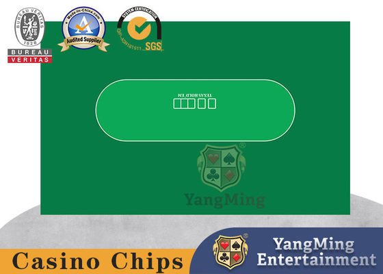 Oval Wordless Printing Esign Custom Texas Holdem Poker Felt Casino Tablecloth