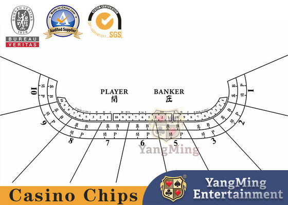 Quality Baccarat 9 Players Entertainment Casino Table Layout factory