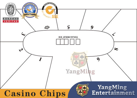 Quality Entertainment Waterproof Casino Table Layout Logo Imprintable factory