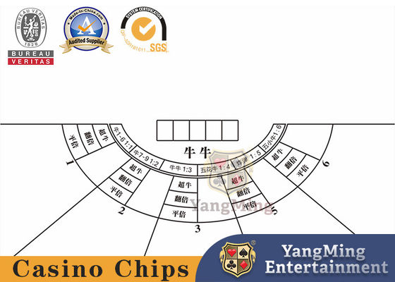 Quality Customized Niu Niu Tablecloth For Casino, Poker Table, Game Table, Waterproof Tablecloth factory