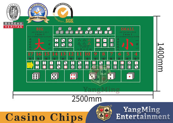 Kualitas Tata Letak Meja Kasino Manual Macau Sic Bo, Kain Poker Kustom pabrik