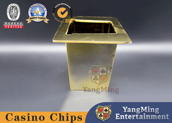 Qualità Espositore per biglietti augurali di titanio della ferraglia della Tabella di gioco della mazza di spettacolo del metallo dell'oro fabbrica