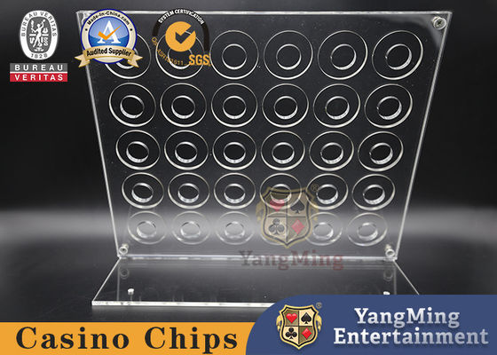 Qualidade Pôquer Chip Rack Holder do suporte de exposição da moeda do desafio da prateleira de 5 fileiras fábrica