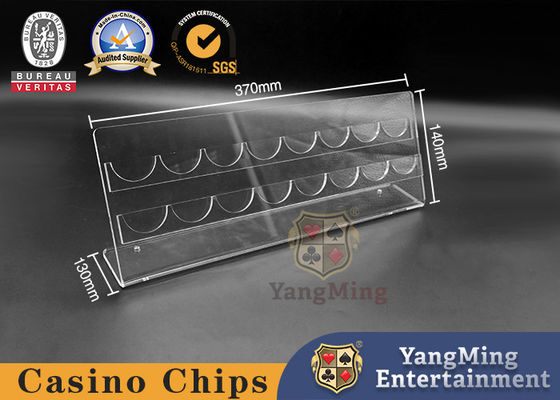 Quality 16 Horizontal Transparent Acrylic Roulette Poker Chip Stand factory