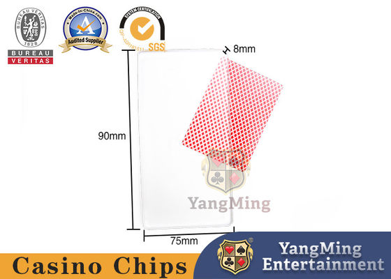 Качество Semi проницаемая замороженная акриловая карточная плата покера игры баккара Техаса фабрика