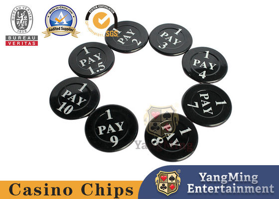คุณภาพ เส้นผ่านศูนย์กลาง 40 มม. คริสตัลอะคริลิค Niu Niu Texas Holdem การเดิมพันเกม Chip Coins โรงงาน