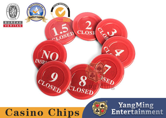 คุณภาพ เส้นผ่านศูนย์กลาง 40 มม. คริสตัลอะคริลิค Niu Niu Texas Holdem การเดิมพันเกม Chip Coins โรงงาน