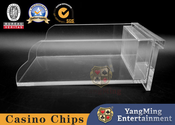 Qualität Transparenter Oberschlitten-Deckel-Kasino-Schürhaken-Rückgangs-Kasten für Spieltisch Fabrik
