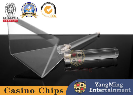Qualité Partie supérieure du comptoir acrylique de baccara négociant Chip Receiver For Gambling Table usine