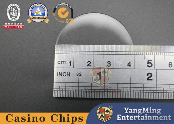 Quality Fully Transparent 40mm Round Poker Chip Divider Spcaer Customizable factory