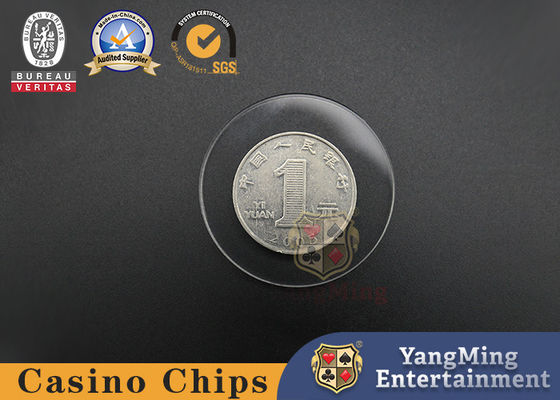 Quality Fully Transparent 40mm Round Poker Chip Divider Spcaer Customizable factory