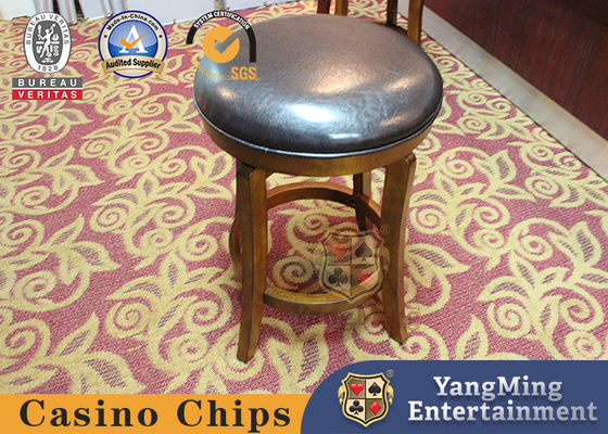 Round Footsteps Roulette Rotatable Casino Gaming Chairs For Poker Dealer
