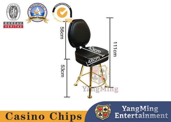 Titanium Yellow Stainless Steel Blackjack Casino Gaming Chairs