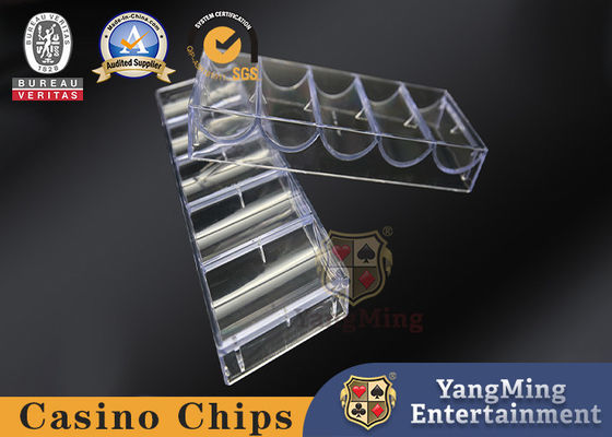 Qualità 100 pezzi 5 di colori della mazza acrilica a strisce Chip Case E da 11,5 grammi fabbrica