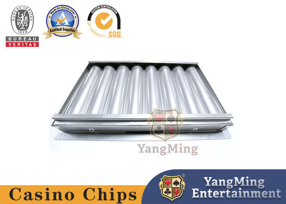 Kwaliteit 8 rij om Slot van de Laagclay poker chip tray with van het Metaalijzer het Enige fabriek