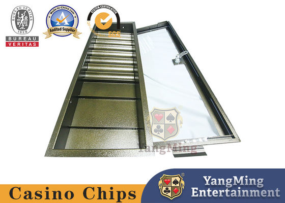 Quality Customized 11 Rows Single Layer Clay Ceramic Chip Tray With Lock factory