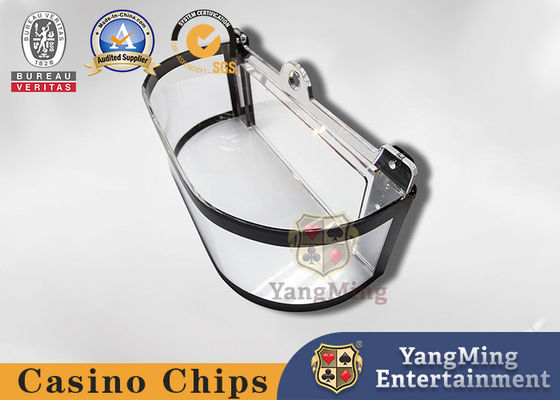 Quality Roulette Poker Table Chip Box Acrylic Transparent Tape Lock Chip Box factory