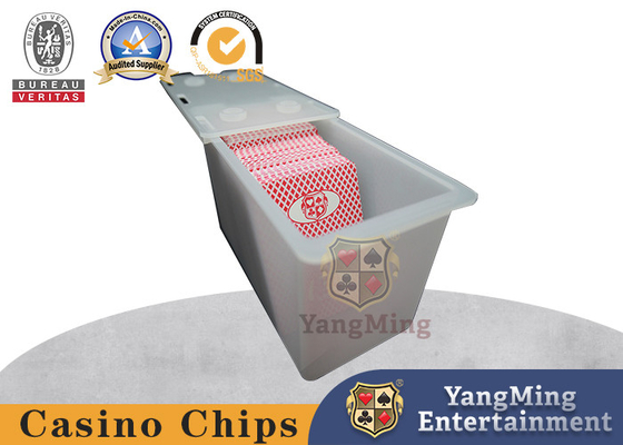 8 Decks Casino Waterproof Dull Polish Poker Card Storage Box Sealed 3mm Thickness