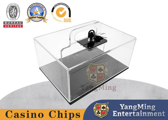Quality Brand New Customized Transparent Portable 400-Yard Poker Chip Box With Lock factory
